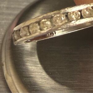 Elegant Silver Diamond Band